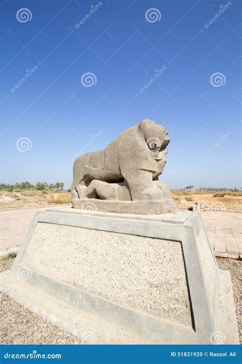 Babylon lion statue stock photo. Image of city, iraq - 51831920