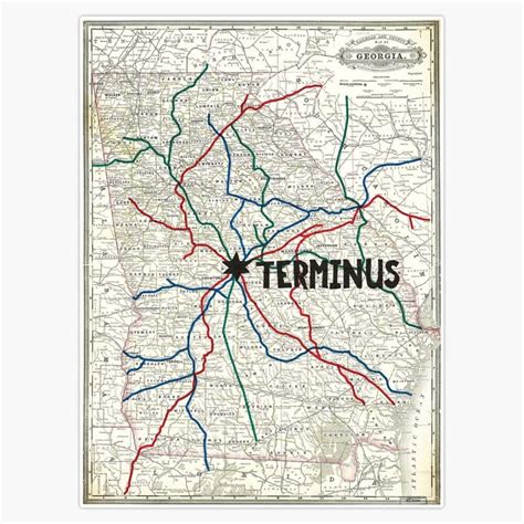 Amazon.com: The Walking Dead - Terminus Map Vinyl Waterproof Sticker ...