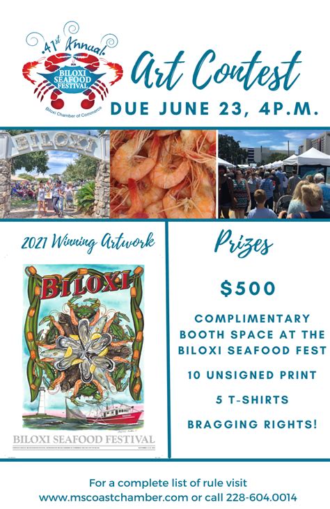 Biloxi Chamber of Commerce’s 41st Annual Biloxi Seafood Festival Poster Contest - WXXV News 25