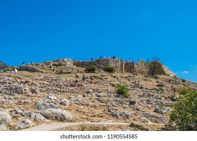 Centre Mycenaeans Where Palace Stands Highest Stock Photo 1190554585 ...