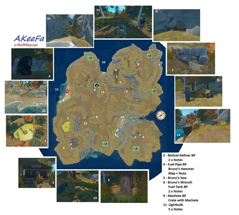 Raft Bear Island Map