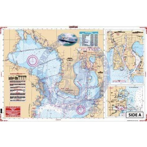 Tampa Bay Navigation Chart 22| Tampa Bay Water Depth| Map of Boca Ciega ...