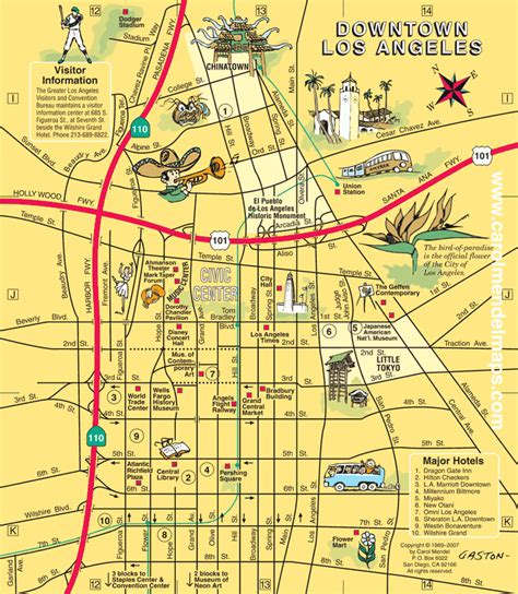 Los Angeles Sightseeing Map Pdf - Best Tourist Places in the World