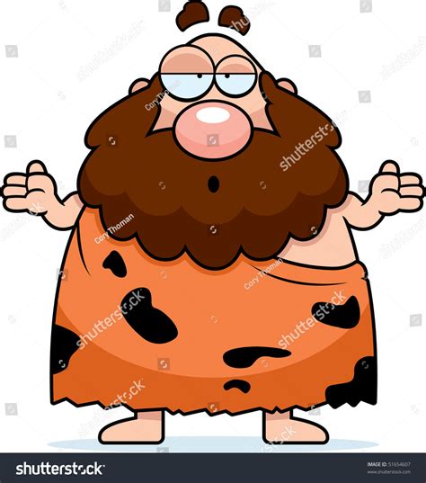 Caveman Confused Stock Photo 51654607 : Shutterstock