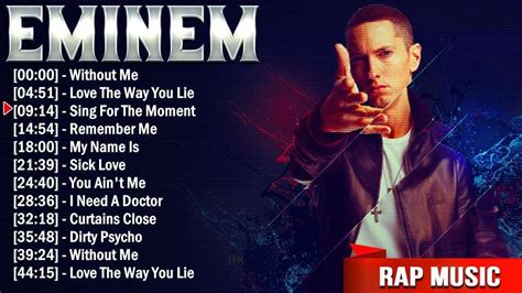 Eminem Greatest Hits Full Album 2024 - Top 20 Eminem Best Rap Songs 2024 - YouTube