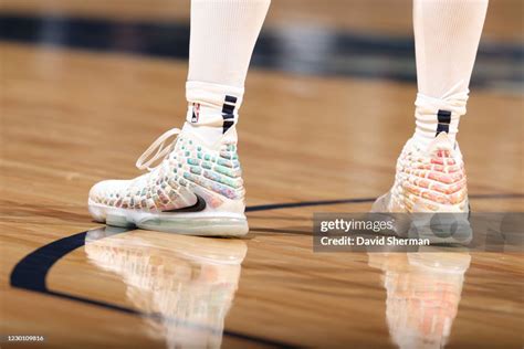 The sneakers worn by Malik Beasley of the Minnesota Timberwolves ...