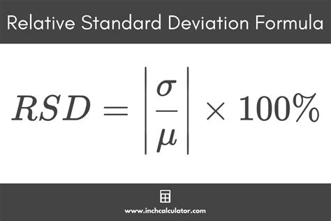 Relative Standard Deviation Calculator - Inch Calculator