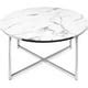 Best Choice Products 36in Faux Marble Modern Round Living Room Accent Coffee Table w/ Metal ...