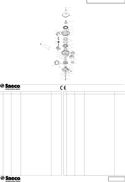 Gaggia Anima Prestige Parts Diagram User Manual