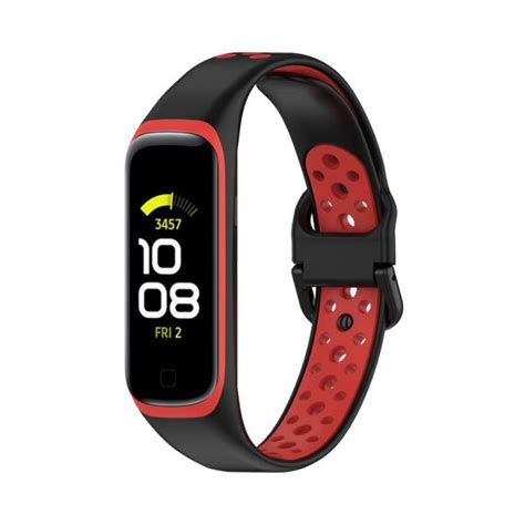 Quality Samsung Galaxy Watch Fit 2 Sports Strap - Black and Red - Page 1 | MDM Electron