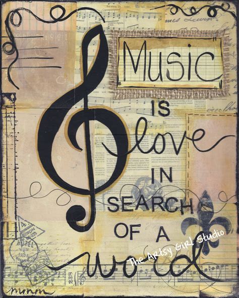 Music is love in search of a word Art Print Available in