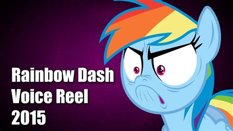 Rainbow Dash Voice Reel 2015 - TheLostNarrator - YouTube