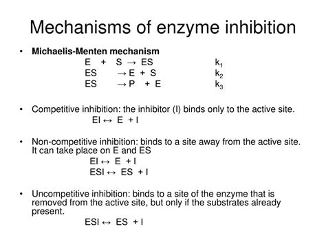 PPT - Mechanisms of enzyme inhibition PowerPoint Presentation, free ...