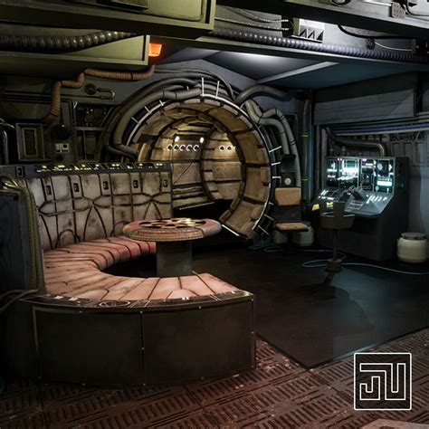 ArtStation - Millennium Falcon Interior Environment Art