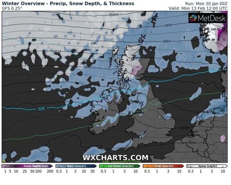 UK snow: Exact time polar vortex could dump snow and ice blast onto UK ...