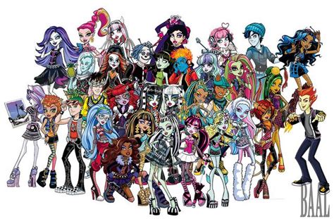 Monster high Characters | Poupées monster high, Dessin monster high, Monster high