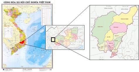 Map of Lam Dong province and Cat Tien District | Download Scientific Diagram