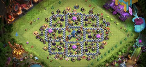 Best Base TH12 with Link, Hybrid Anti Everything - Town Hall Level 12 ...