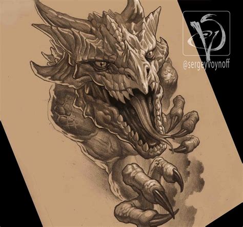 Medieval Dragon Tattoo, Tribal Dragon Tattoo Zoomed Flickr Photo Sharing Tribal Dragon Tattoos ...