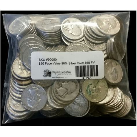 US 90% "Junk" Silver Coins, $250.00 face - SKU #90250