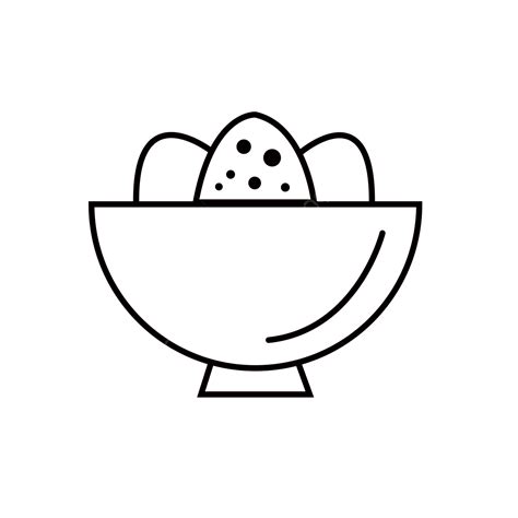 Egg Bowl Vector Hd PNG Images, Bowl Of Eggs Clipart Black And White, Egg, Clipart, Black And ...