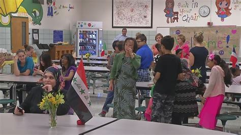 West Seneca school holds potluck dinner for community learning English