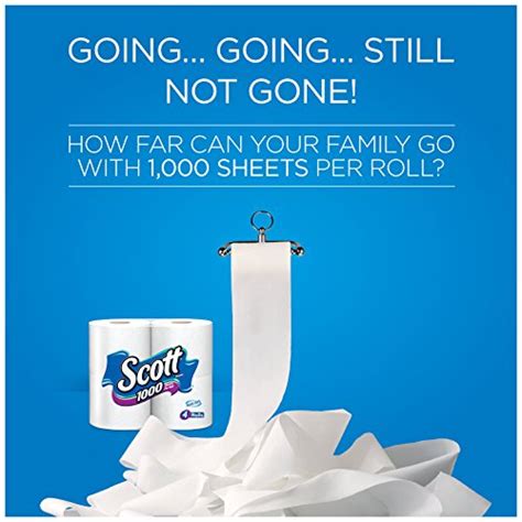 Scott 1000 Sheets Per Roll Toilet Paper, Bath Tissue, 20-Rolls | Pricepulse