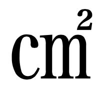 Charbase U+33A0: SQUARE CM SQUARED