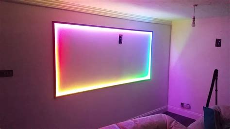 Silabs WS2812B RGB LED wall light with Bluetooth control - YouTube