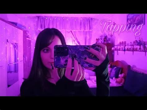 (ASMR Dark Purple) Homemade ASMR - Tapping On The Mirror And On The ...