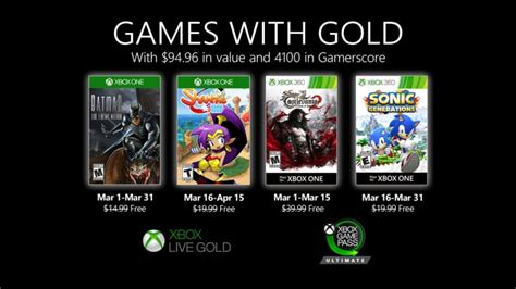 Xbox Games with Gold Full List: Which Games Are Free This Month?