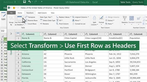 How to carry over column headers in excel 2016 - tidepick