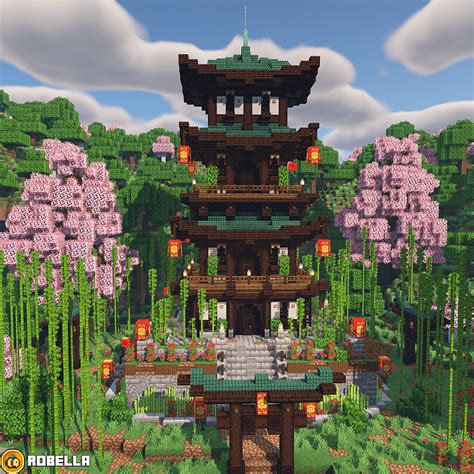 Elegant Japanese Pagoda ~🌸 Minecraft Map