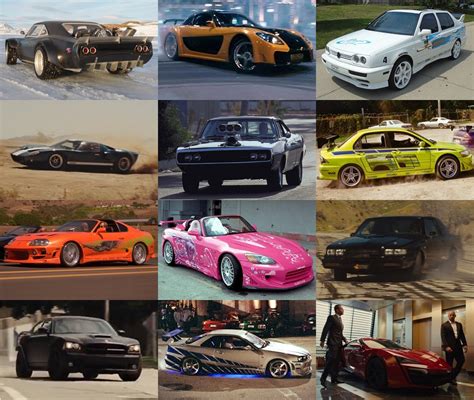 Fast Furious Cars List