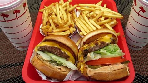 In-N-Out Burger Cheeseburgers & French Fries San Francisco California ...