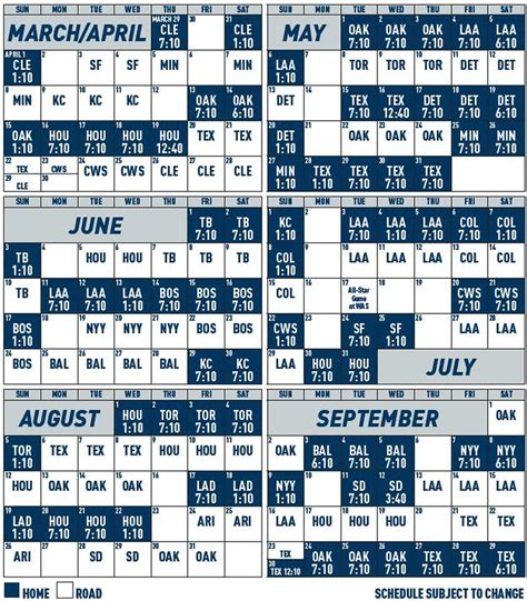 Gazing Into the Known Unknown: the 2018 Seattle Mariners Schedule ...