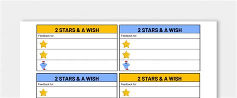 Two Stars and a Wish Template - Ditch That Textbook