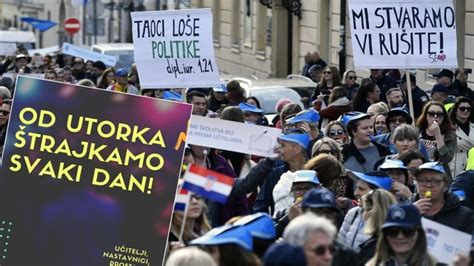 Croatian school teachers intensify strike demanding salary hike ...