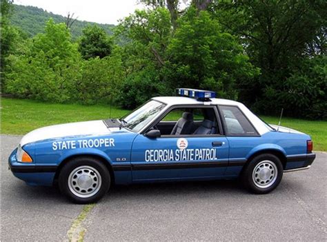 Georgia State Patrol - 1991 GSP SSP Mustang | Police cars, Old police cars, Ford police