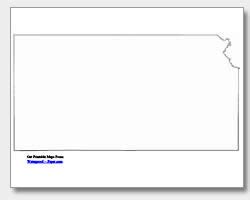 Printable Kansas Maps | State Outline, County, Cities