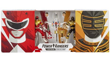 Hasbro SDCC Exclusive Power Rangers Lightning Collection Mighty Morphin Red and Zeo Gold Ranger ...