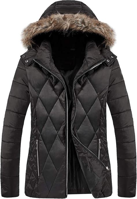 Women Womens Lightweight Packable Down Coat Puffer Jacket Hooded Winter Jacket with Removable ...