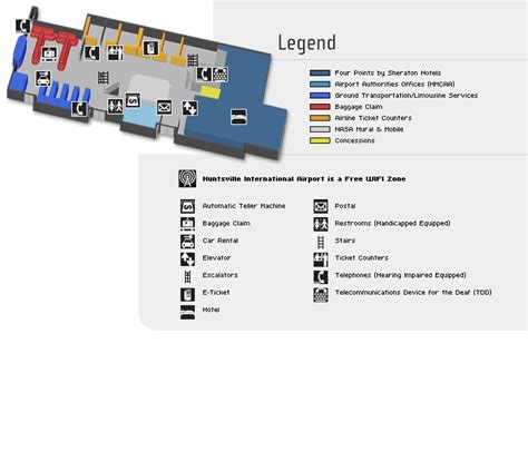 Huntsville International Airport Map - Huntsville International Airport • mappery