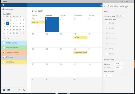 This Is the New Windows 10 Calendar App