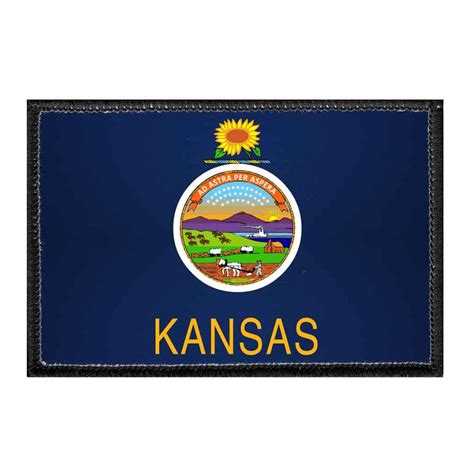 Kansas State Flag Color Removable Patch - Etsy