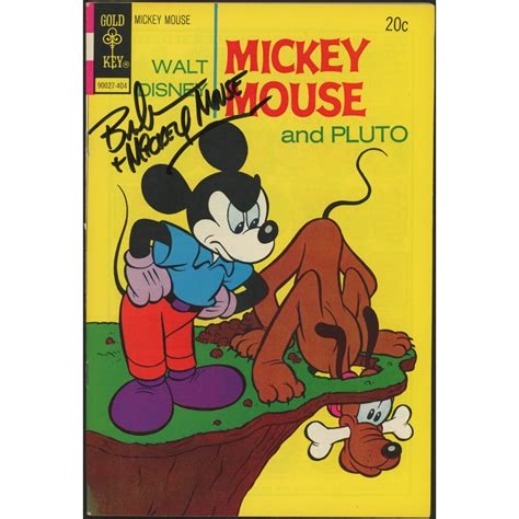 Bret Iwan Signed Vintage Mickey Mouse Walt Disney Comic Book Inscribed "Mickey Mouse" (JSA COA ...