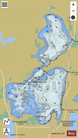 Trout Lake Fishing Map | Nautical Charts App