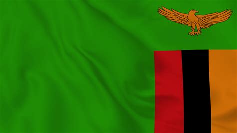 Zambia Flag Stock Video Footage for Free Download