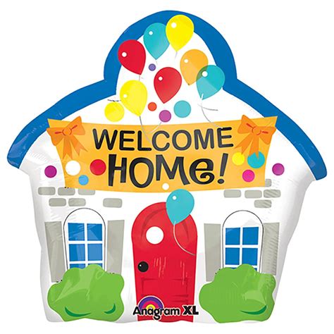 50cm Welcome Home House Foil Balloon UNINFLATED – The Party Superstore