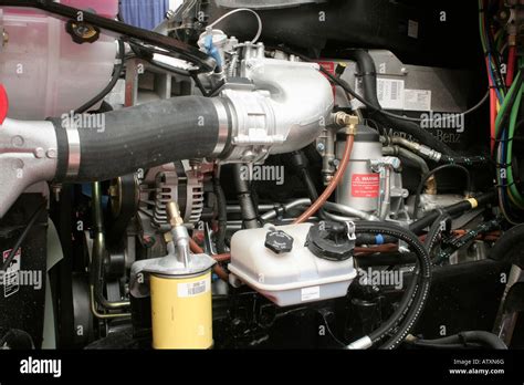 Mercedes Benz diesel engine in a new american truck Stock Photo ...